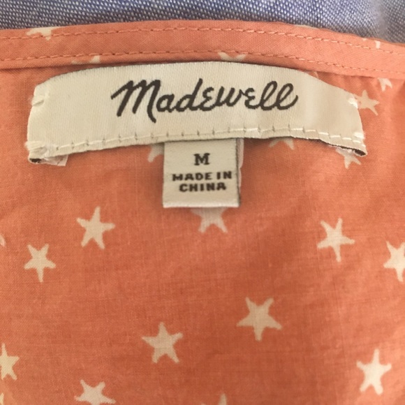 Madewell Cotton Wrap Top in Star Scatter - Picture 4 of 5